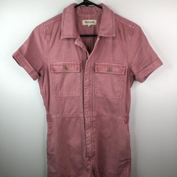 Garment-Dyed Coverall Romper - Picture 2 of 11